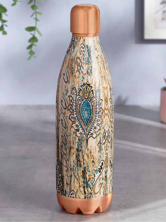 Maya Copper Bottle Beige/Copper 700ml