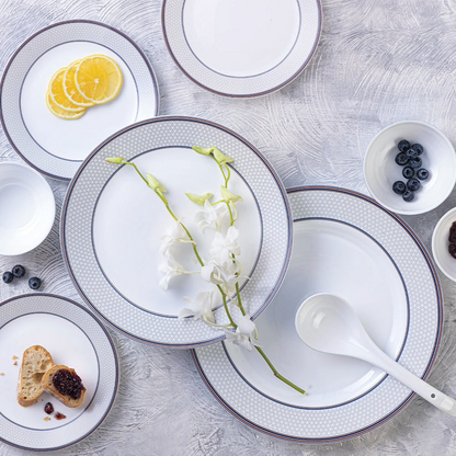 Glass Dinnerware Set 29pc Starlight
