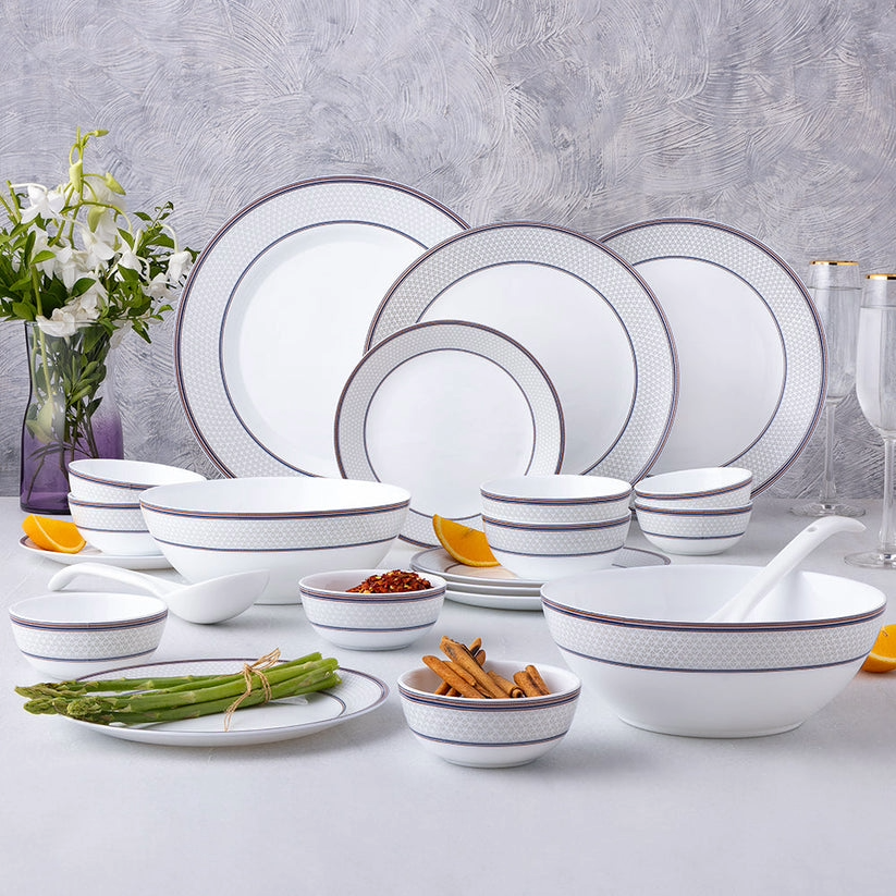 Glass Dinnerware Set 29pc Starlight