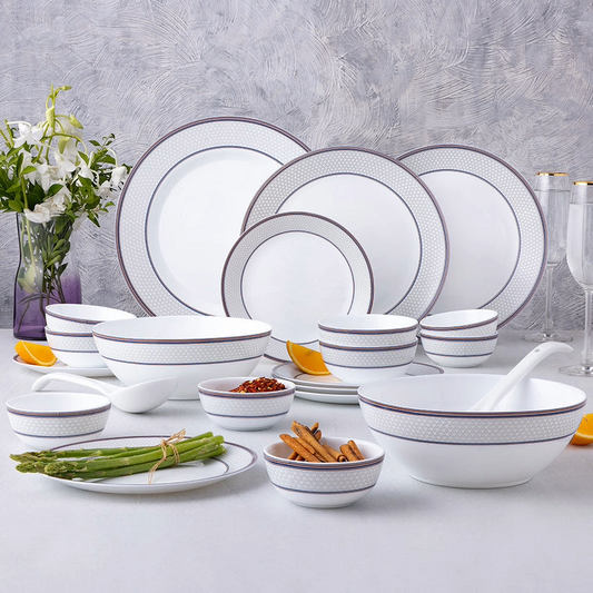Glass Dinnerware Set 29pc Starlight