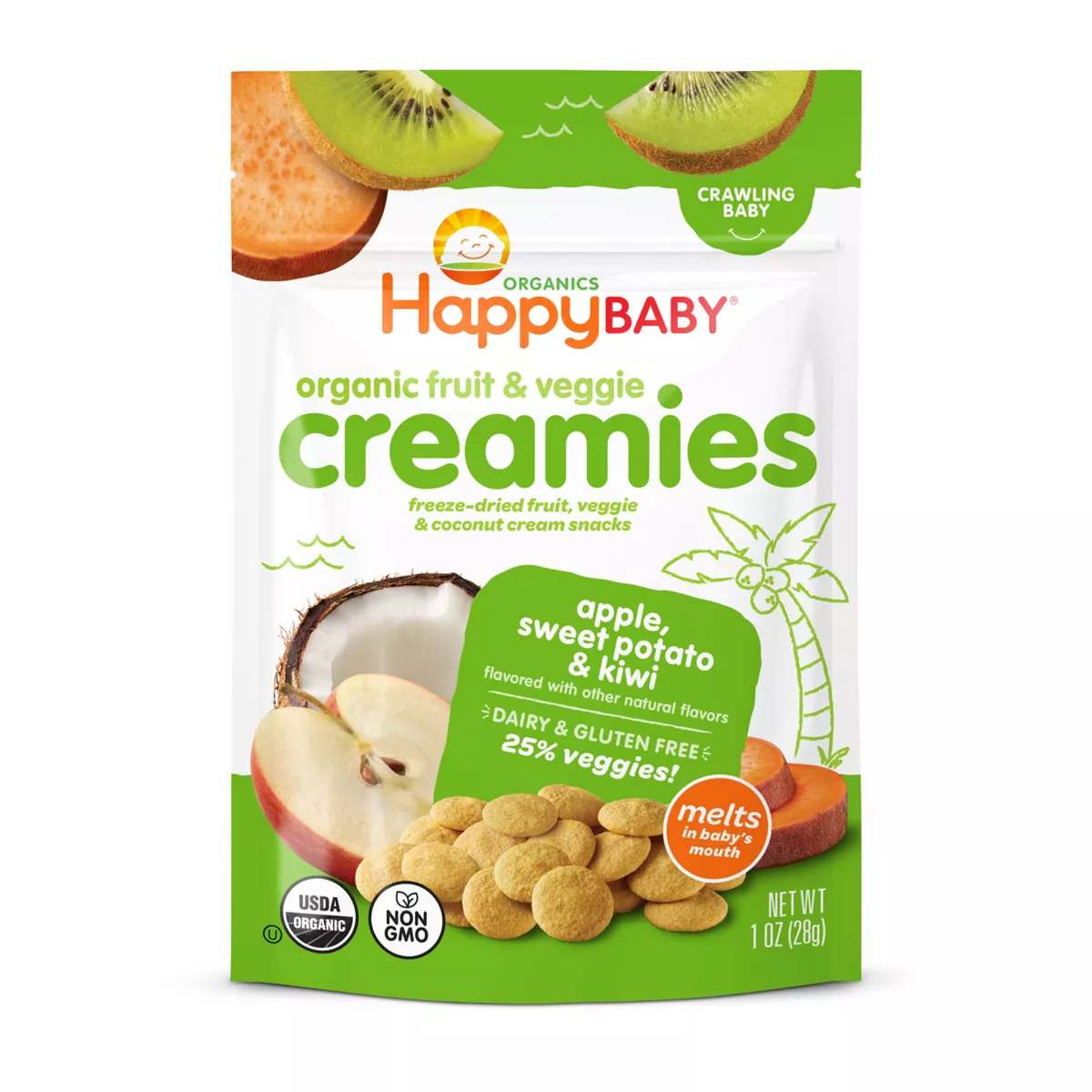 Creamies Apple, Sweet Potato and Kiwi 1oz