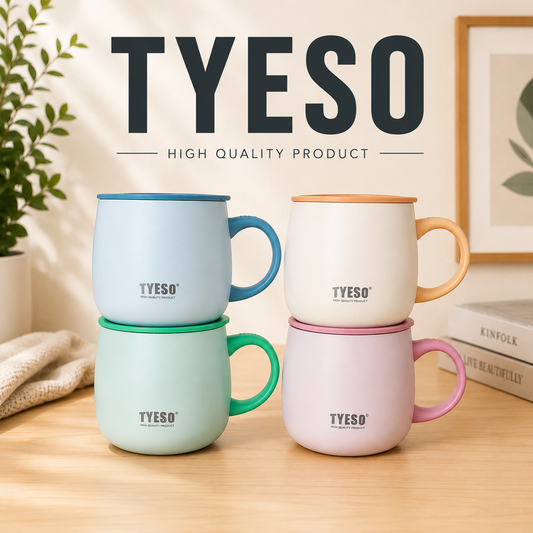 Coffee Mug Ceramic Coated 355ml 4Asst