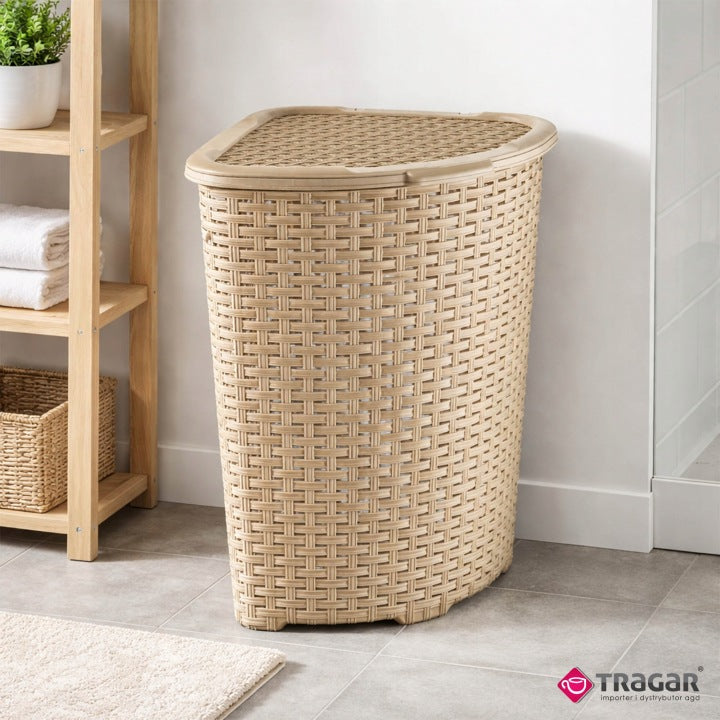 Rattan Laundry Basket 52Lt