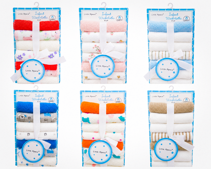 Baby Washcloth 8pc Set Asst.