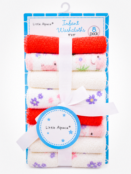 Baby Washcloth 8pc Set Asst.