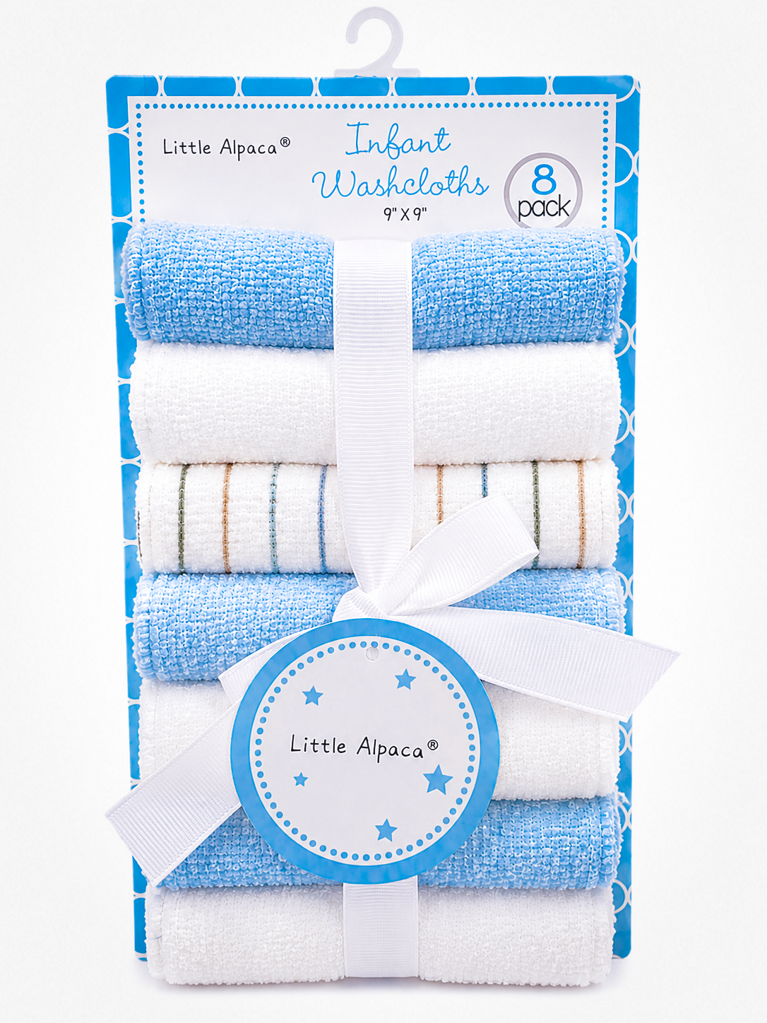 Baby Washcloth 8pc Set Asst.