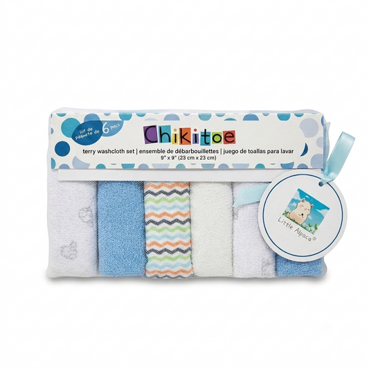 Terry Washcloth Set 6pk