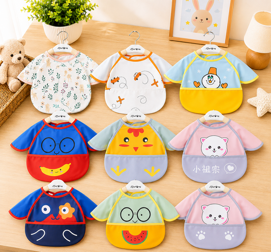 Baby Feeding Bib with Sleeve