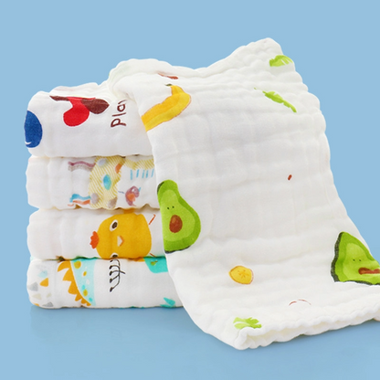 Baby Muslin Washcloth Assorted