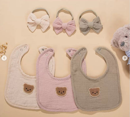 Baby Muslin Headband Set 2pc