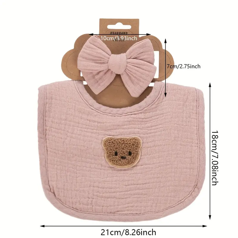 Baby Muslin Headband Set 2pc