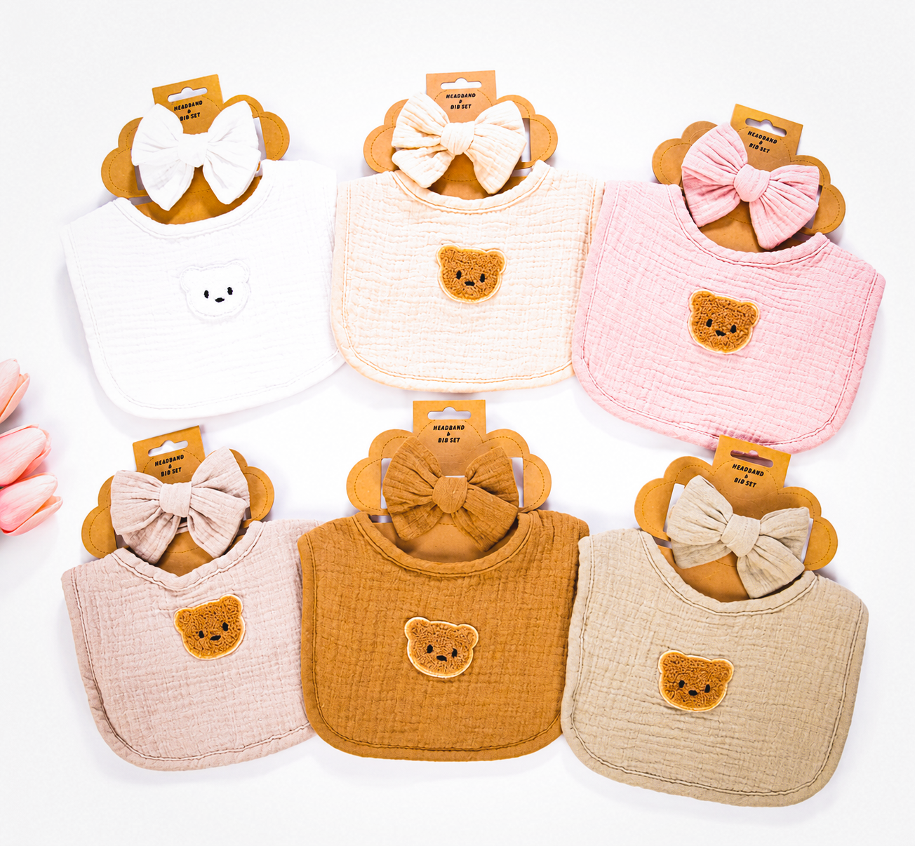 Baby Muslin Headband Set 2pc
