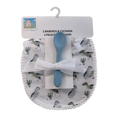 Baby Bib w/Spoon 3pk