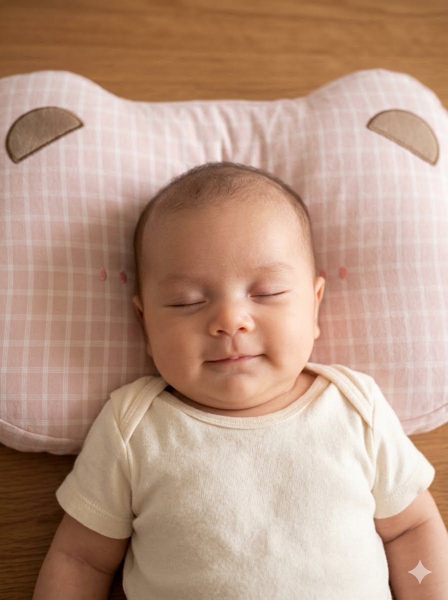 Baby Hot Series Pillow Plaid Bear