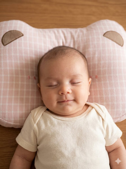 Baby Hot Series Pillow Plaid Bear