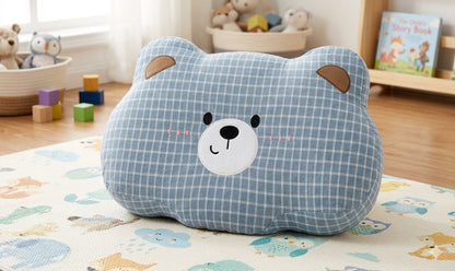 Baby Hot Series Pillow Plaid Bear