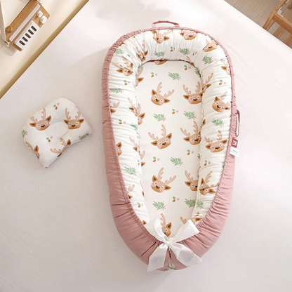 Baby Lounger Bed w/Pillow