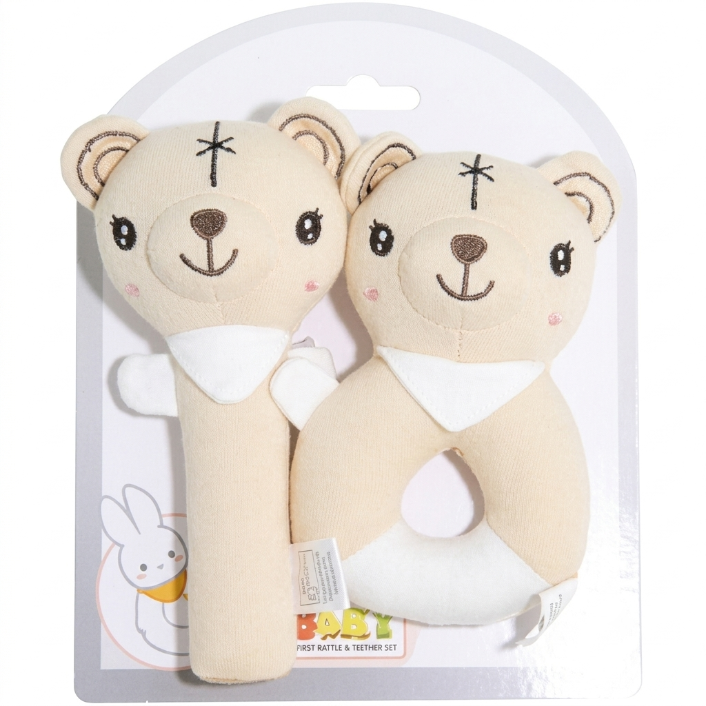 Plush Baby Toy Rattle