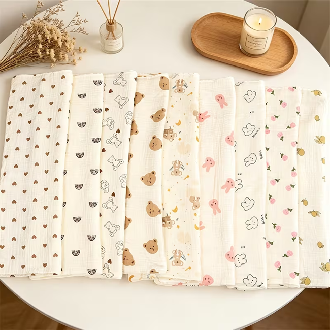 Baby Face Muslin Towel 100% Cotton