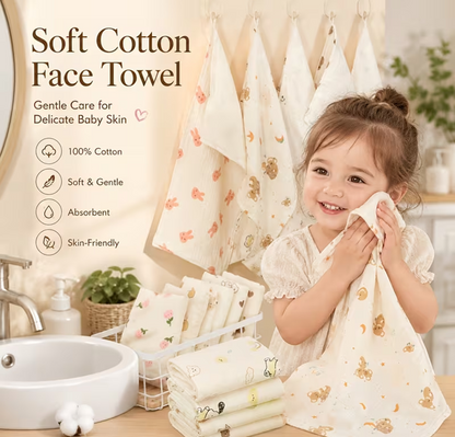 Baby Face Muslin Towel 100% Cotton