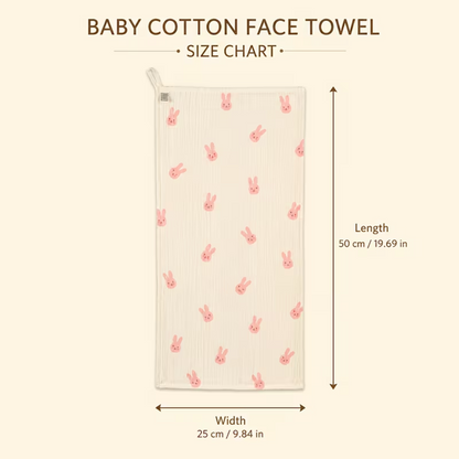 Baby Face Muslin Towel 100% Cotton