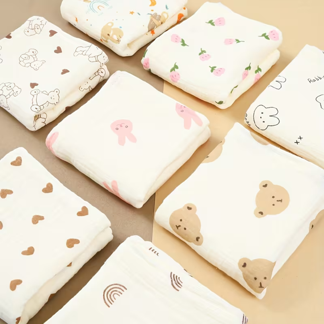 Baby Face Muslin Towel 100% Cotton