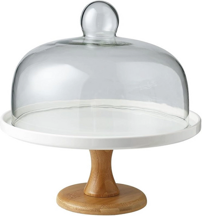 Cake Stand with Dome 28x12cm