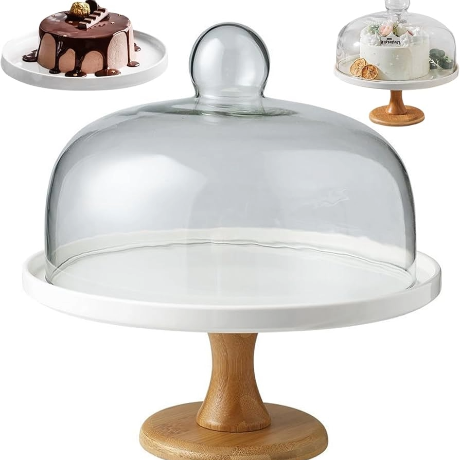 Cake Stand with Dome 28x12cm