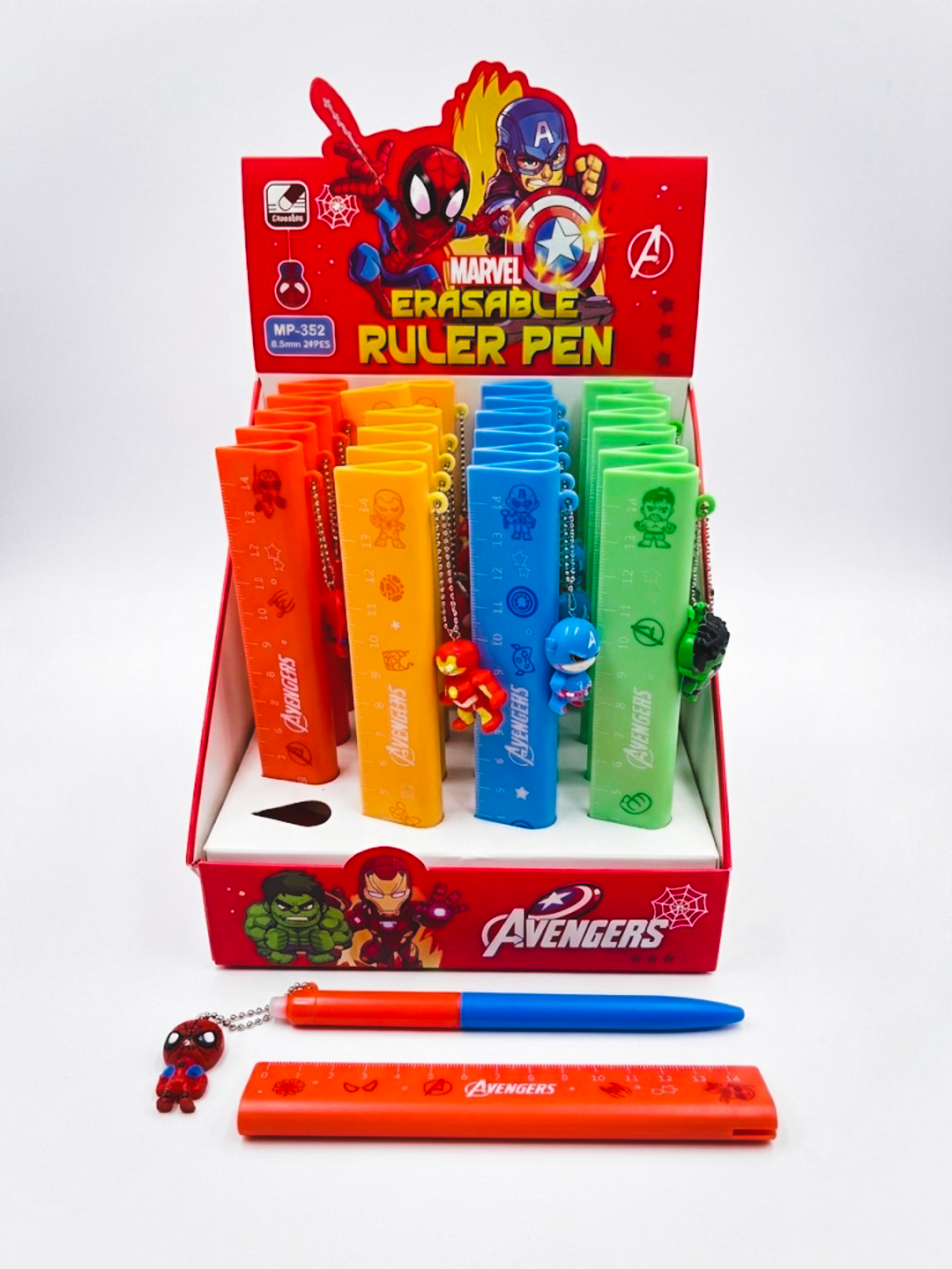 Marvel Erasable Pen w/Ruler