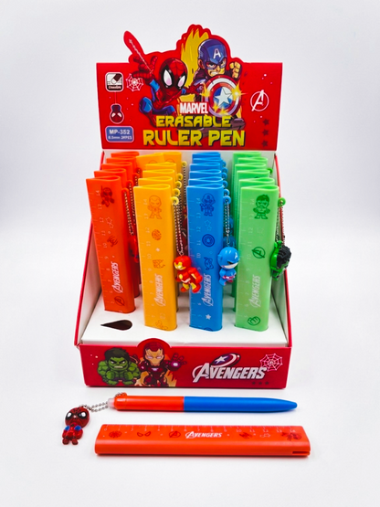 Marvel Erasable Pen w/Ruler