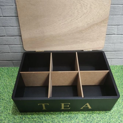 Tea Box MDF Wood 23x15x7cm
