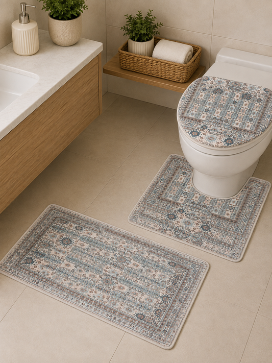 Bathroom Mat Set 3pc 50x80cm