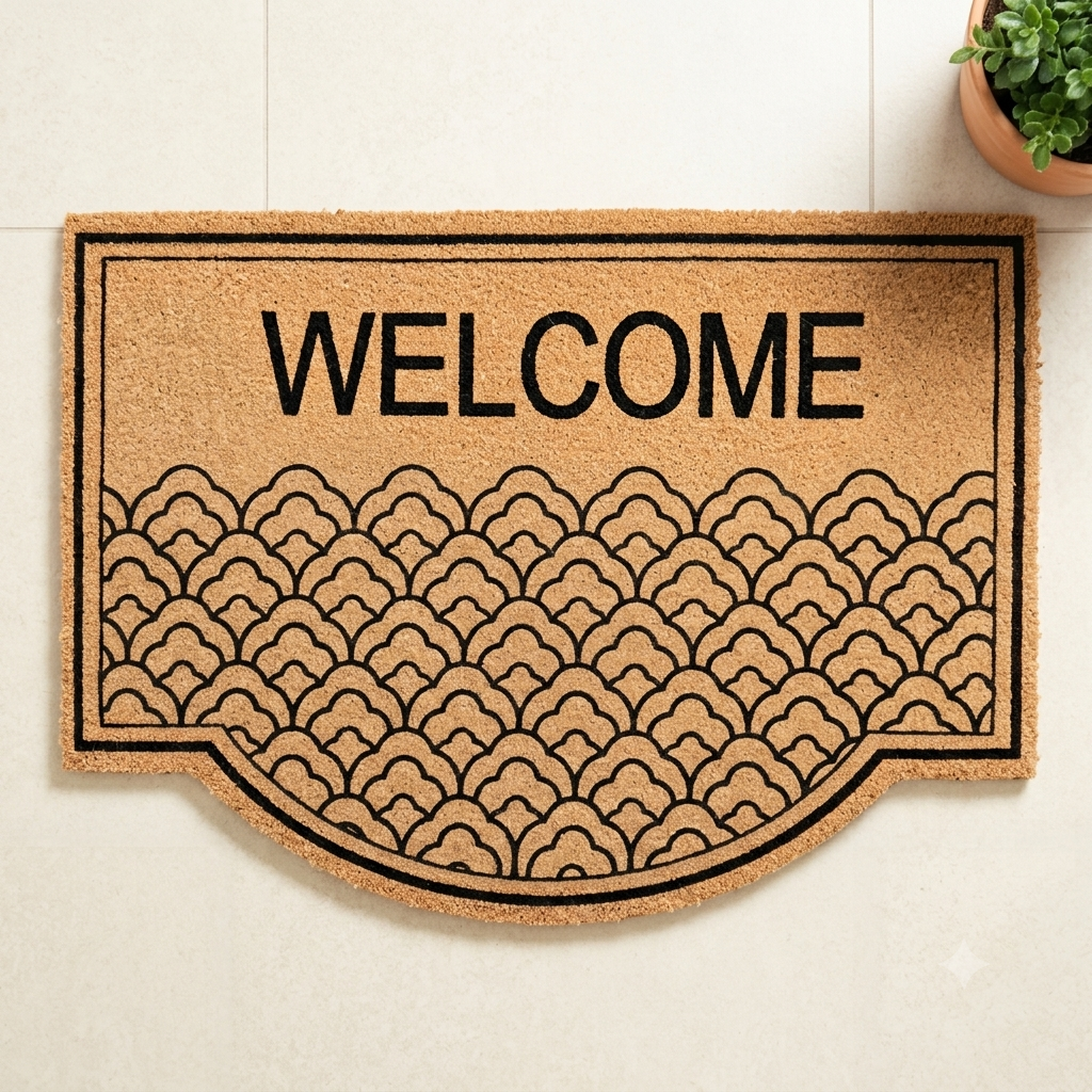 Door Mat with Asst Prints 38x58cm