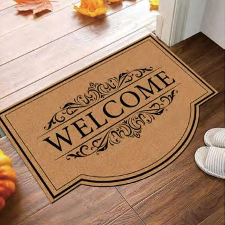 Door Mat with Asst Prints 38x58cm