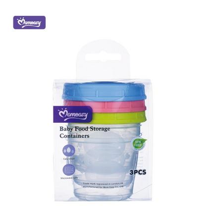 Baby Food Storage Containers 3pk