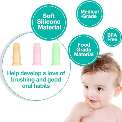 Silicone Finger Toothbrush 3m+