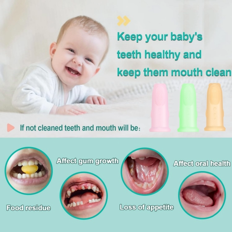 Silicone Finger Toothbrush 3m+