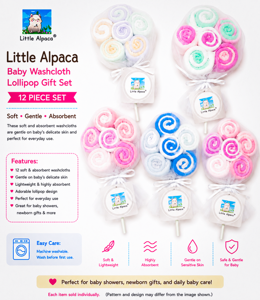 Baby Wash Cloth 6pk