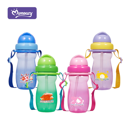 Kids Water Bottle with Straw 420ml