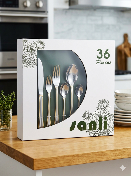 Cutlery Set 36pc Slvr/Gld