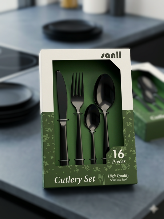 Cutlery Set 16pc Onyx