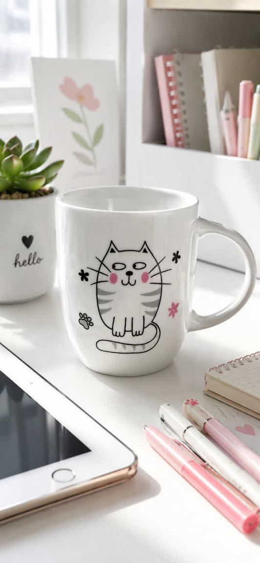Ceramic Mug Cat Theme