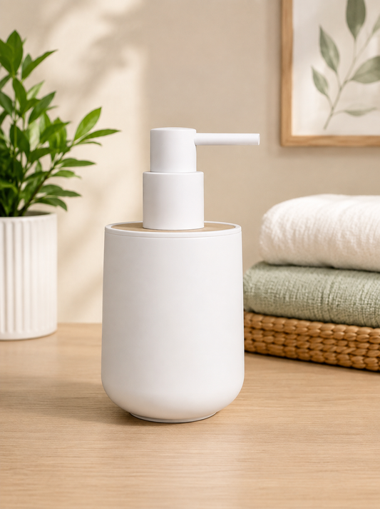 Soap & Lotion Dispenser Off White