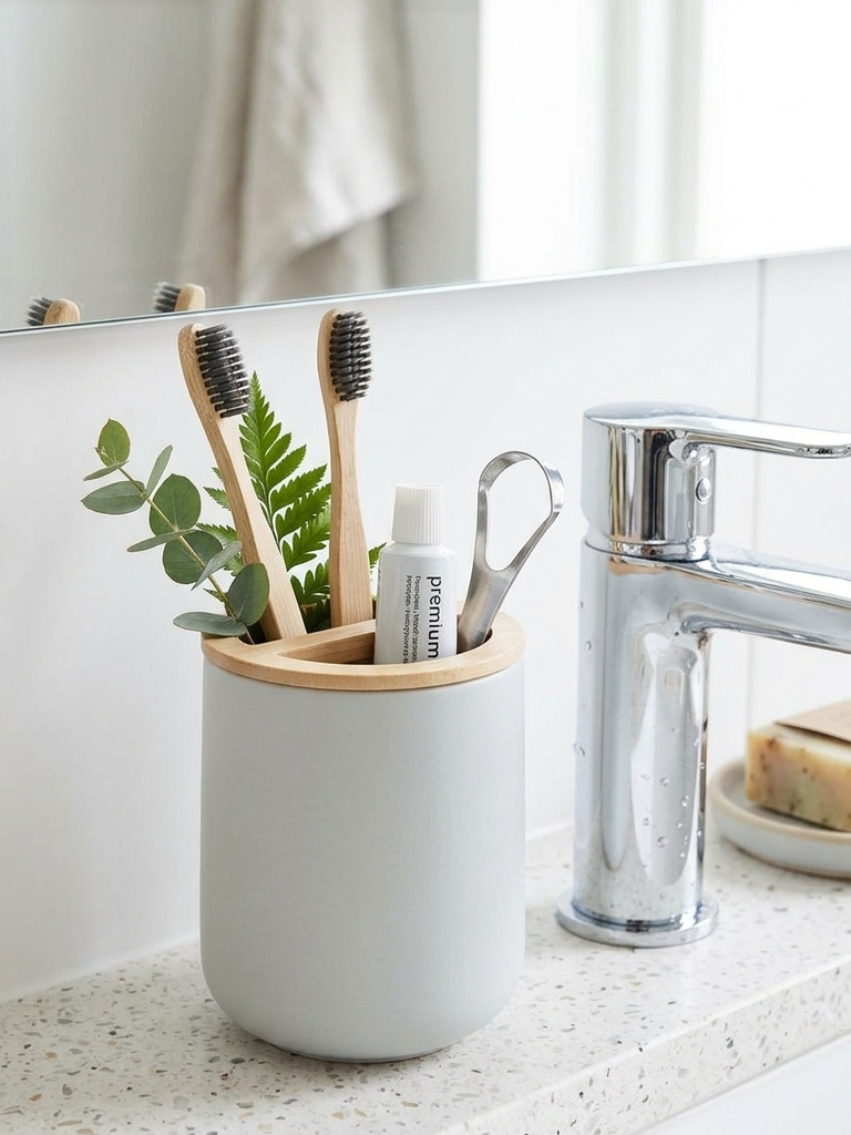 Toothbrush Holder Off White