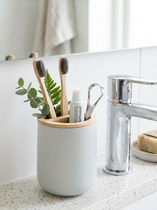 Toothbrush Holder Off White