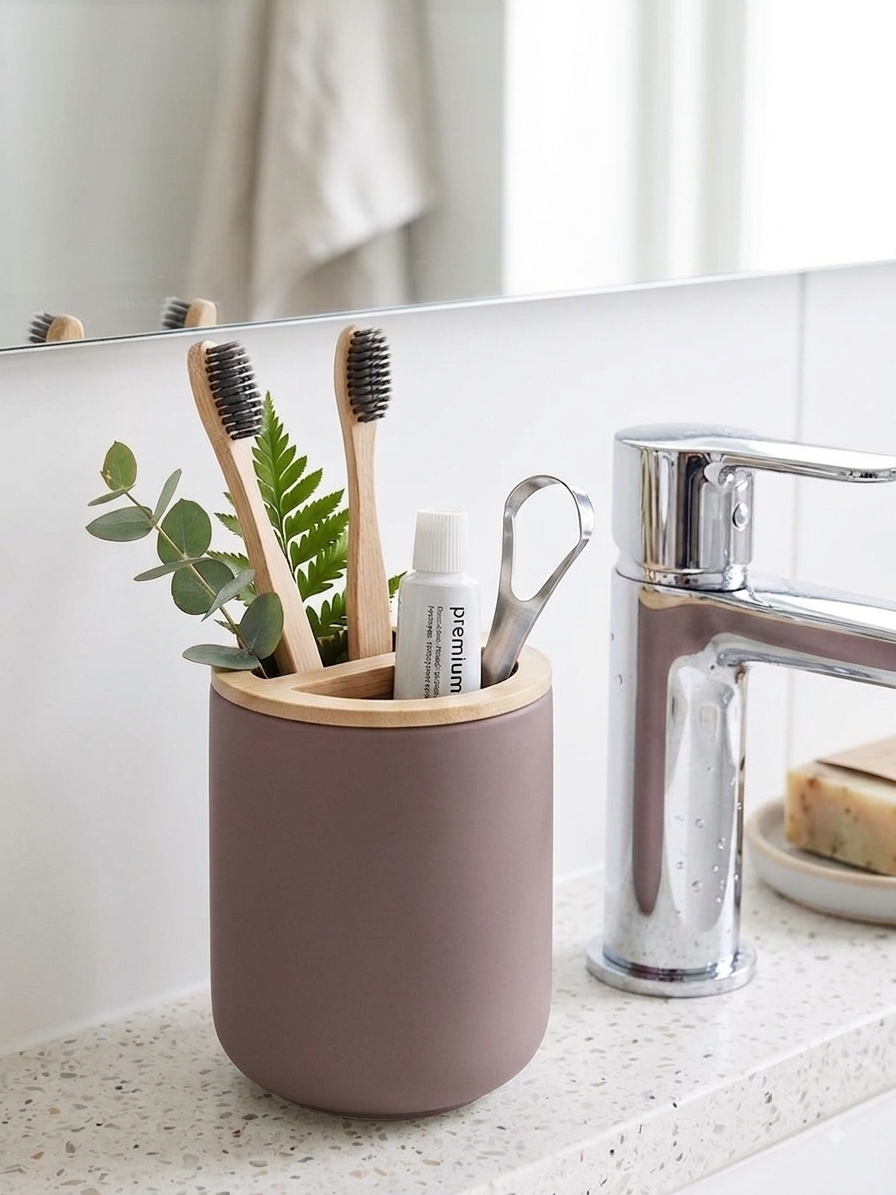 Toothbrush Holder Brown