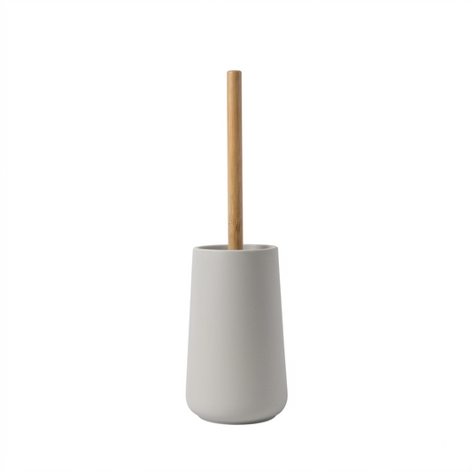 Toilet Brush and Holder Set Off White