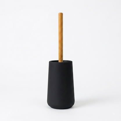 Toilet Brush and Holder Set Black