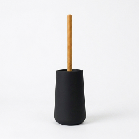 Toilet Brush and Holder Set Black