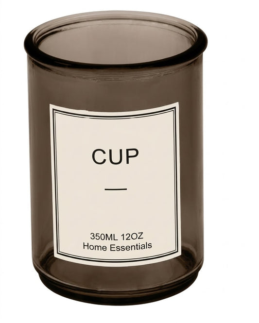 Glass Cup Holder 12oz Taupe